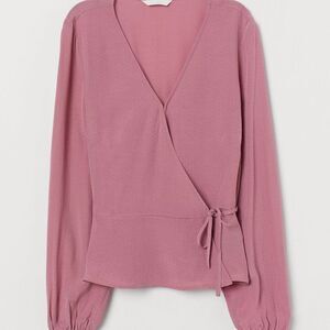 H & M Jacquard Weave wrap over top, size 18